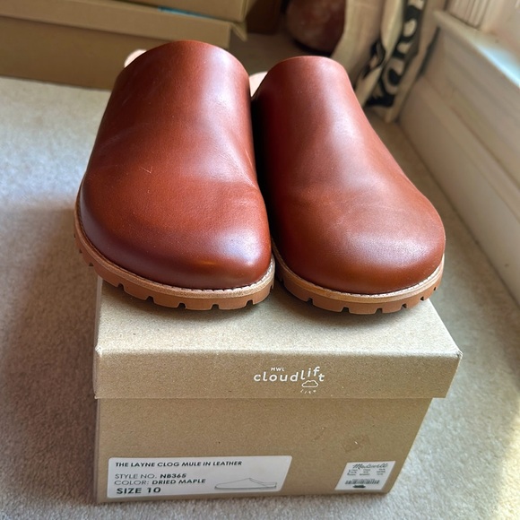 Madewell The Layne Clog Mule in Leather Size 10 - Picture 6 of 7